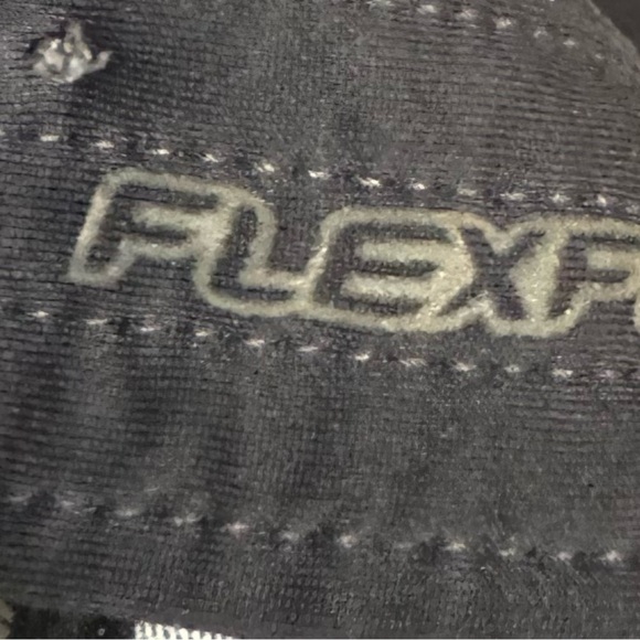 Hurley Blue Gray FlexFit Hat Icon Logo Fitted Cap Skater Surfer Beach - Picture 12 of 12